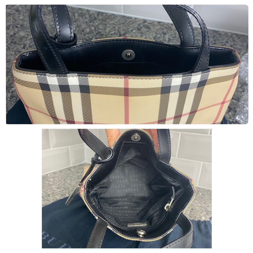 Authentic Vintage Burberry Nova Check Mini Tote - Picture 7 of 11